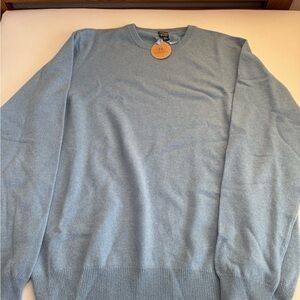 Avenue Men's Light Blue Crewneck Sweater